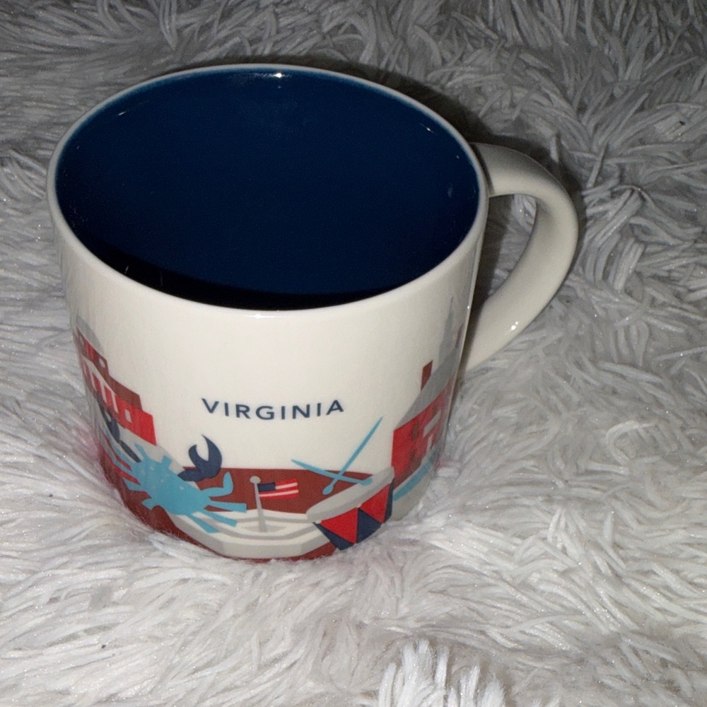 Starbucks Virginia Mug with Deep Blue Interior Collective Cup